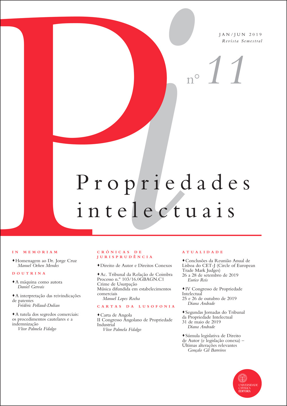 PROPRIEDADES INTELECTUAIS n.11 