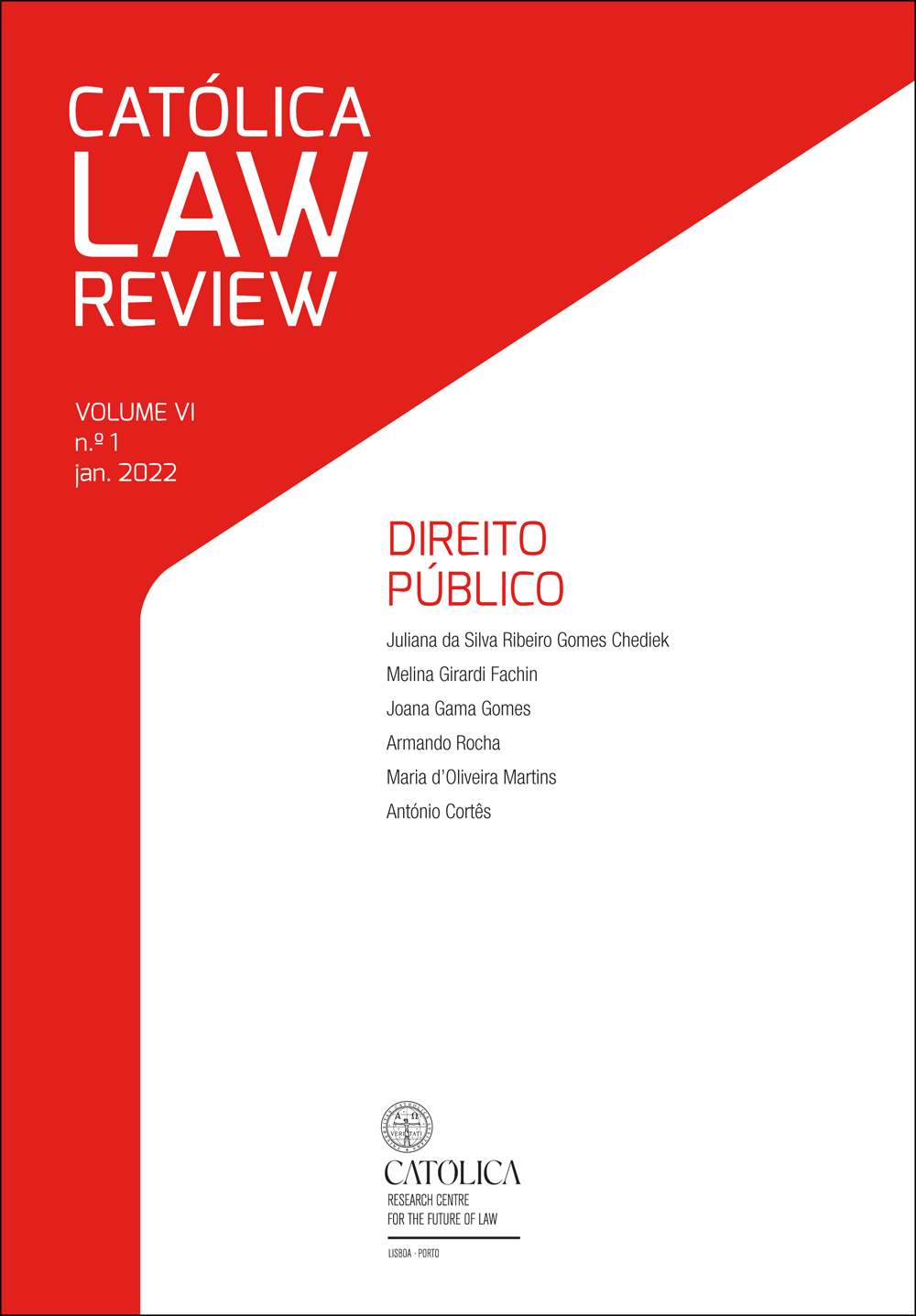 CATÓLICA LAW REVIEW V. 6 N. 1 (2022): DIREITO PÚBLICO