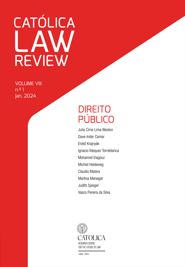 CATÓLICA LAW REVIEW  v. 8 n. 1 (2024): Direito público