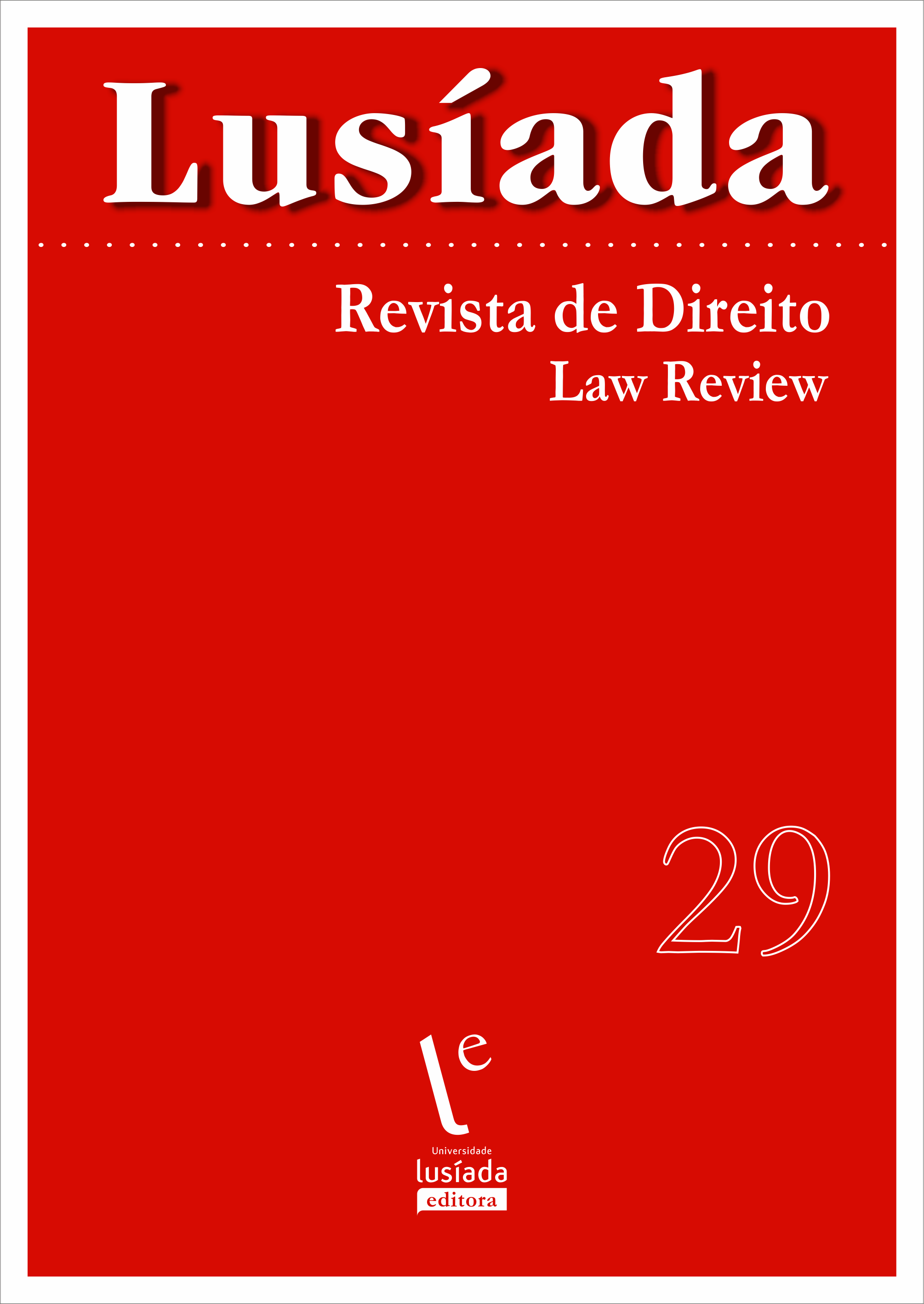 Lusíada. Direito, n.º 29 (2023)